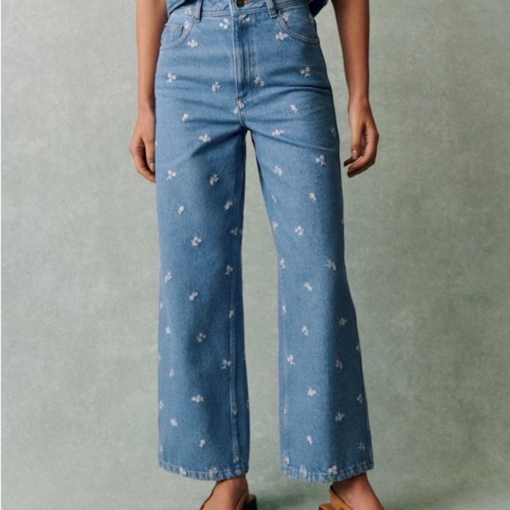 EUC Sézane Le Crop Jeans